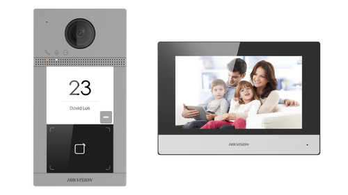 Hikvision Video Intercom Kit DS-KIS604-P(C) - 7-inch Touch Screen & Mobile Control