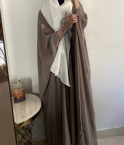 عباية بشت كامل لون طحيني