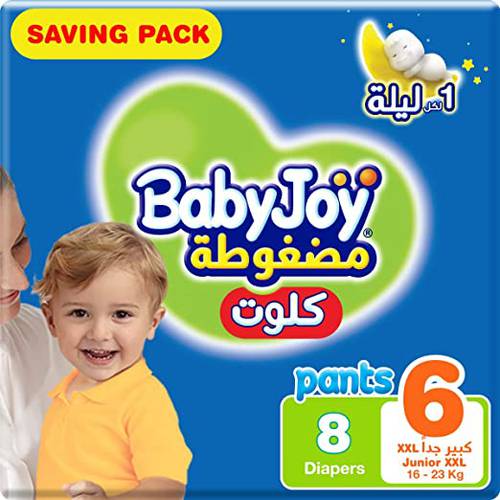 حفائض  بيبي جوي  كلوت 6 - 8 حفاض 