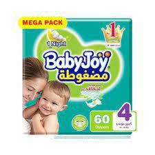 حفائض  بيبي جوي  4 - 60 حفاض 