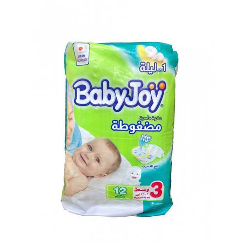 حفائض  بيبي جوي  3 - 12 حفاض 