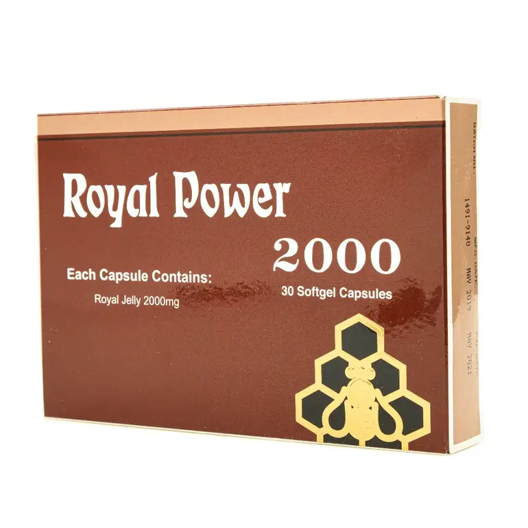 رويال باور مكمل غذائي 2000 - كبسولات غذاء ملكات النحل