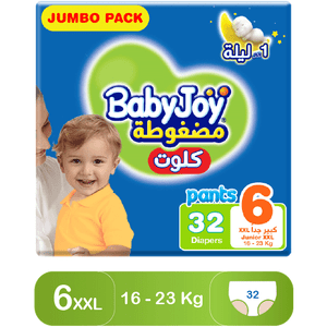 حفائض  بيبي جوي  كلوت 6 - 32 حفاض 