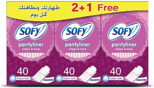 سوفي يومية بدون عطر 40 (2+1)  