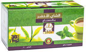 وادي النحل  شاي اخضر نعناع  