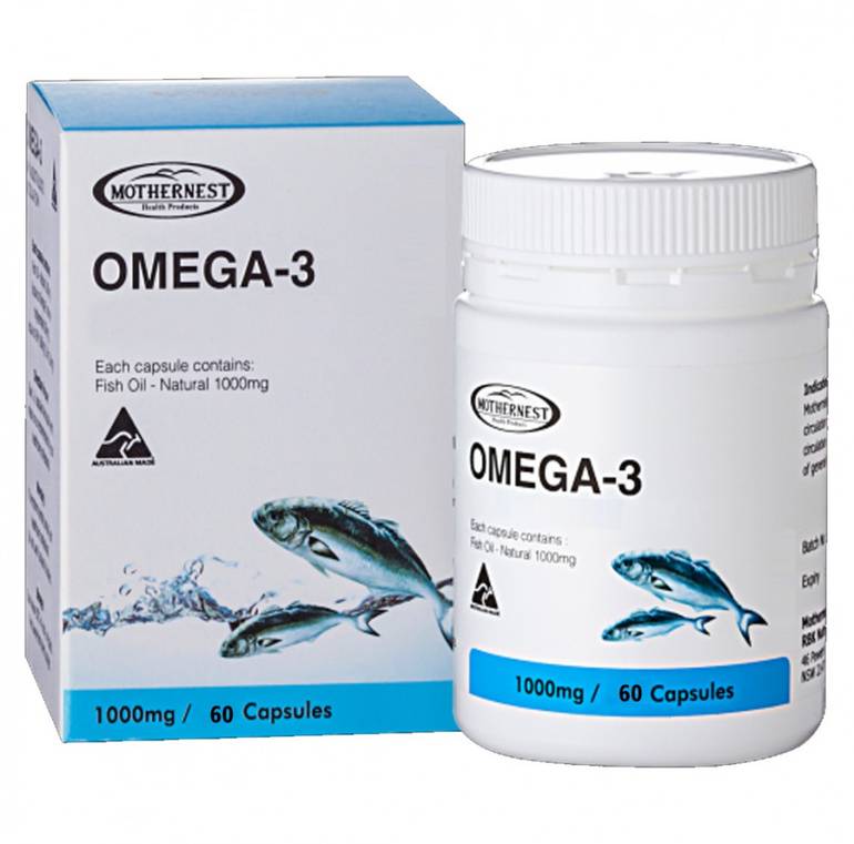 مذرنيست أوميغا 3 - زيت السمك 1000ملجم 60 كبسولة مكمل غذائي
