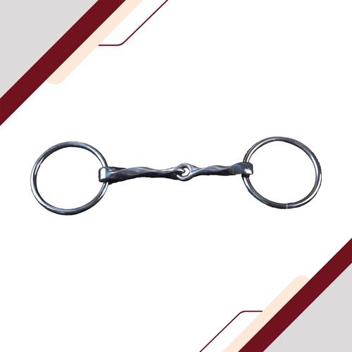 حديد لجام حلقة وسط مبروم