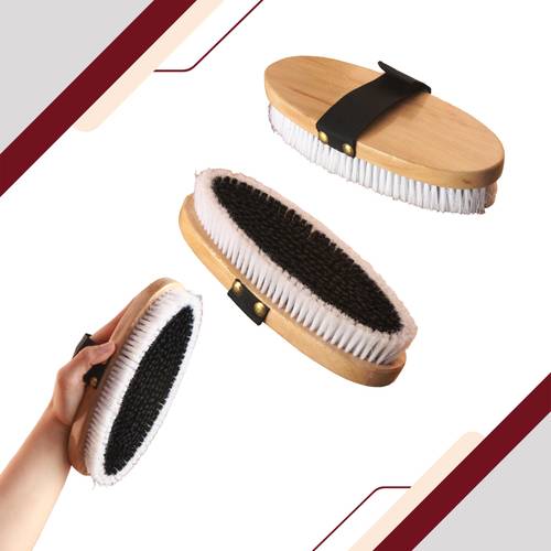 فرشاية ناعمة اسود + ابيض مقاس كبير
