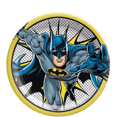 ,Batman Round Paper Plates