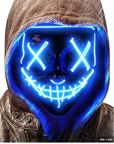 القناع المضيء LED