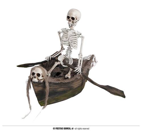 Skeleton In Boat With Mov and sound