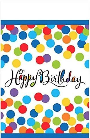 Confetti Bash Plastic Table Cover