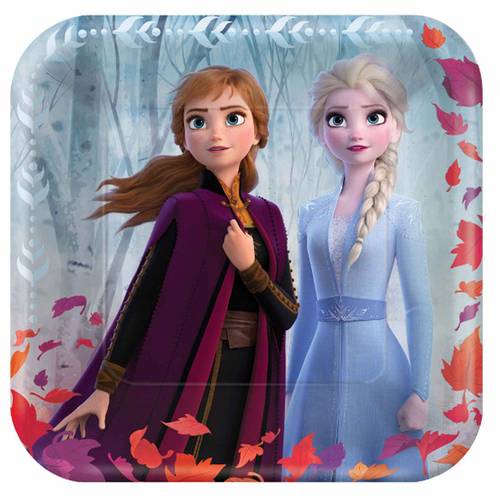 Frozen 2 Paper Square Plates 