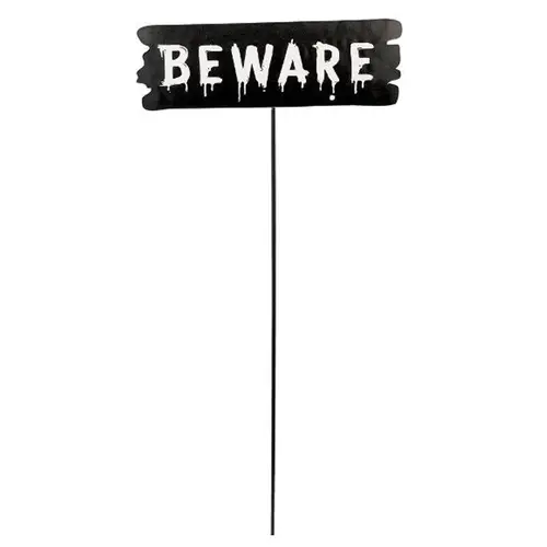 Beware Metal Yard Stake