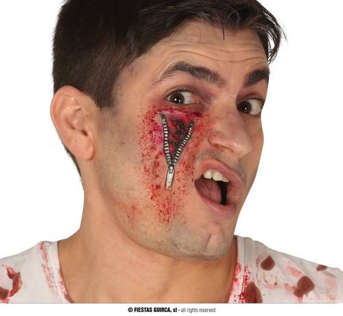 Eye Zip Latex Scar