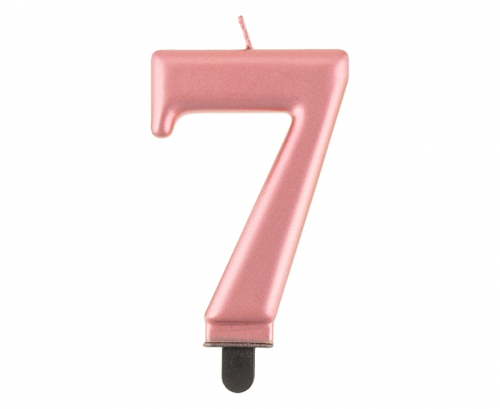 Birthday Candle Number 7,  rosegold