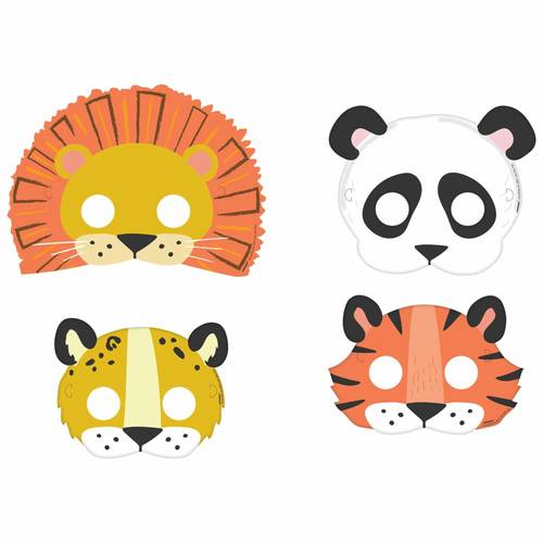 Get Wild Birthday Paper Masks 