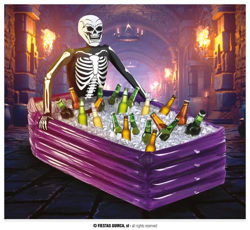 Inflatable Fridge Skeleton Coffin