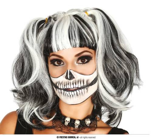 Black And White Ponytails Wig In Box