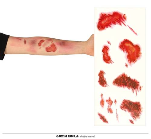 Abrasion Face Tattoo