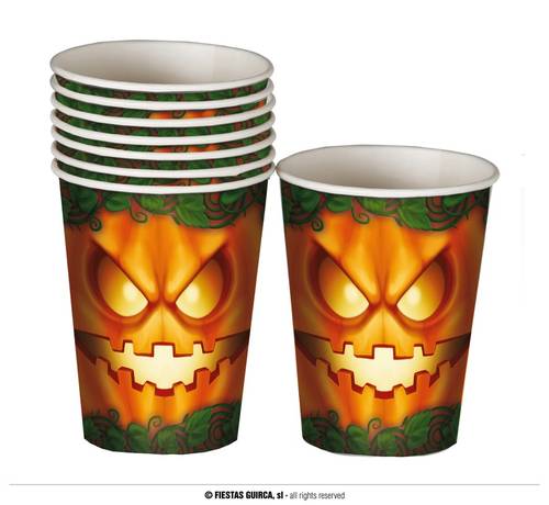 8 Pumpkin Halloween Glasses