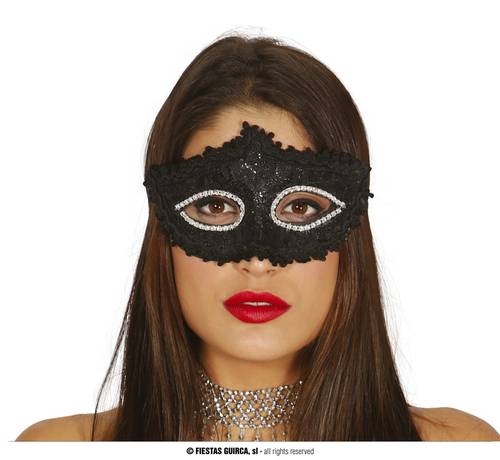 Decorated Black Mask