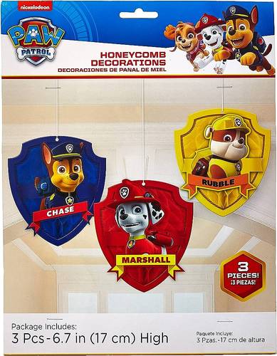 Paw Patrol Honeycomb Decoration
