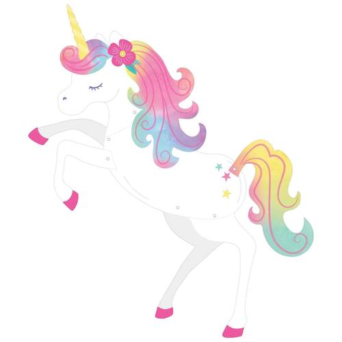 Enchanted Unicorn Jointed Paper Cutout 