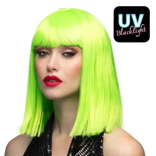 Wig Dance neon green UV