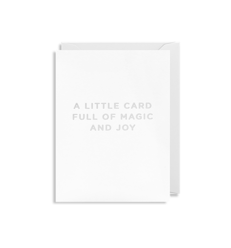 A Little Card Full of Magic and Joy