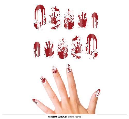 10 Bloody Nails With Glue