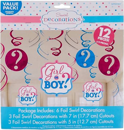 Boy Or Girl? Swirl Decorations