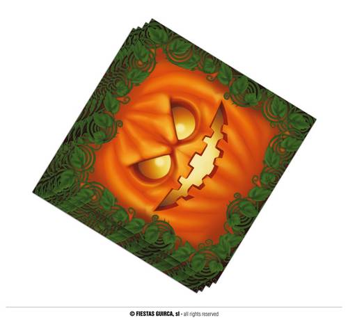 20 Pumpkin Halloween Napkins 