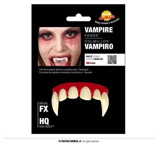 Vampire Teeth With Thermoplastic Paste