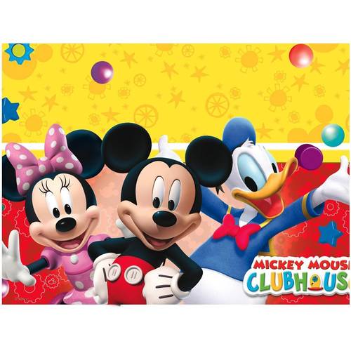 Plastic Tablecover Playful Mickey