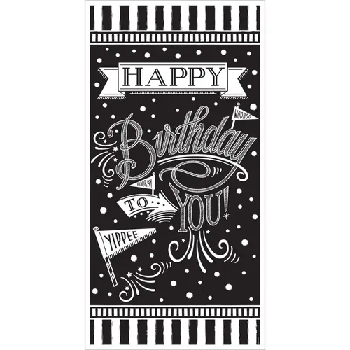 Chalkboard Birthday Vertical Giant Sign Banner