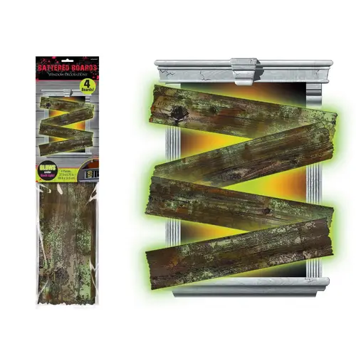 Battered Boards Decoration 4pcs