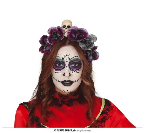 Gray Flowers Tiara