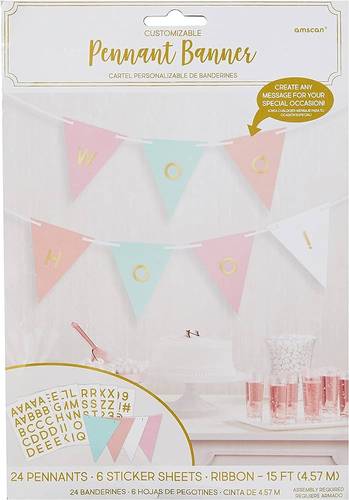 Pastel Customizable Pennant Banner
