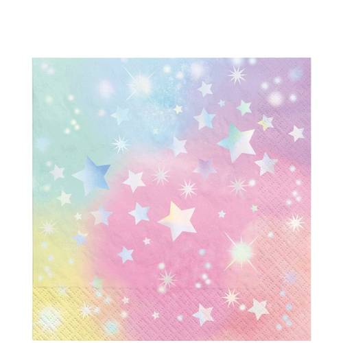 Luminous Birthday Beverage Napkins- Hot-Stamped