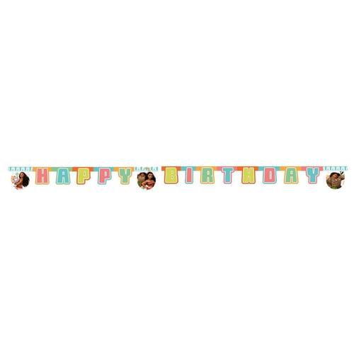 Disney Moana Diecut Happy Birthday Banner