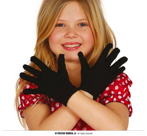 Pair Of Black Children’S Gloves