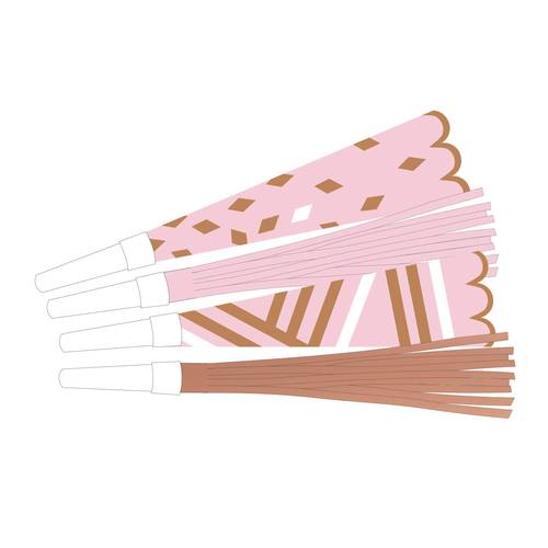 Rose Gold Birthday Horns 