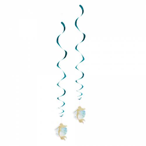 Set 2 Decoration swirls Mermaid double sided (85 cm)