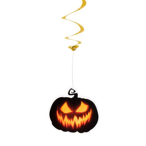 Swirls Creepy Pumpkin Double Sided 2 Colours Ass. (85 Cm)