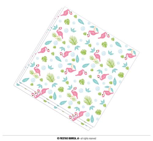 12  Flamingo Napkins Bag