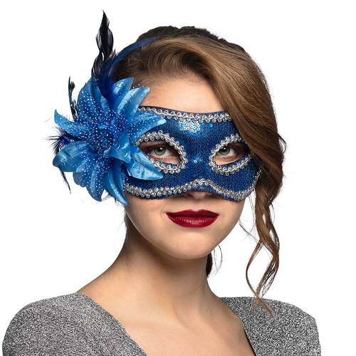 Eye mask Venice fiore blue