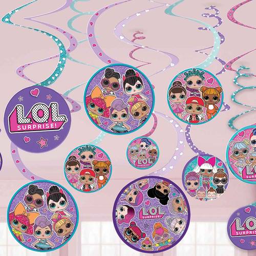 Lol Surprise Swirl Decoration, 12Pcs
