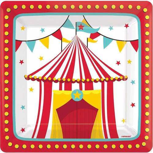 Carnival Party Paper Plates 