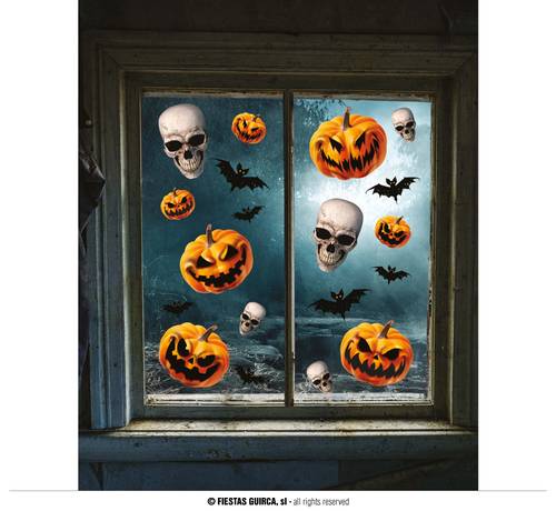 3 Sheets Of Window Electros, Pumpkin
